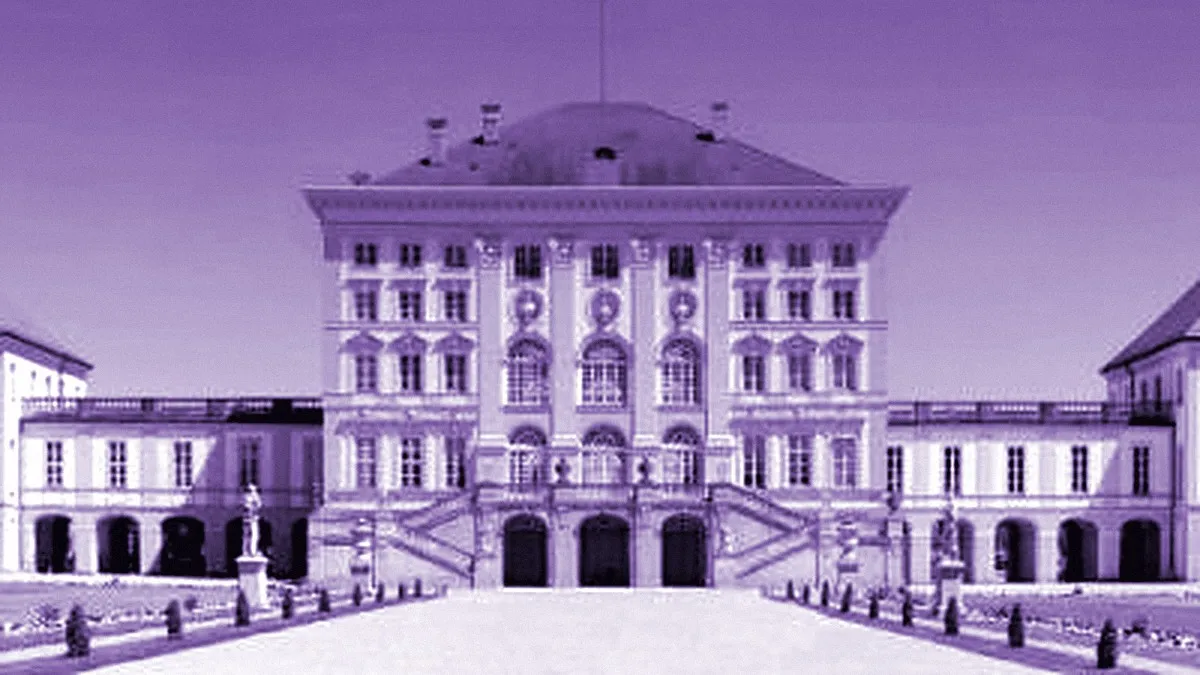 Munich, Germany — panoramic view of Nymphenburg Palace and Park