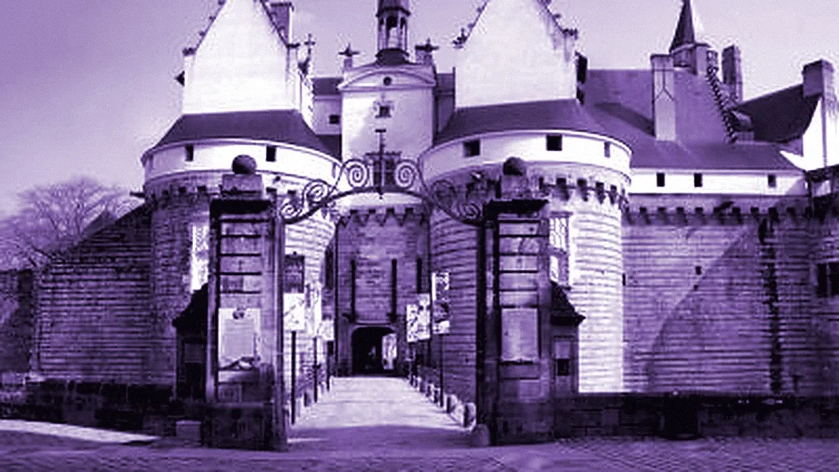 Nantes, France — panoramic view of Castle of the Dukes of Brittany and Nantes History Museum