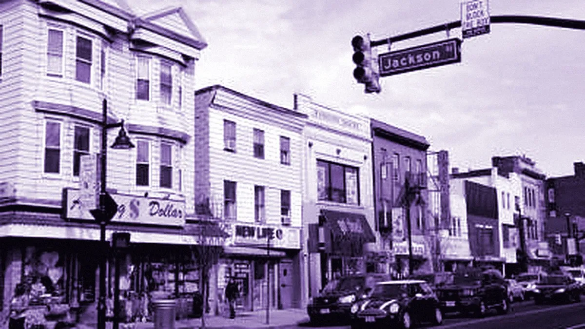 Newark, United States — panoramic view of Ironbound and Ferry Street
