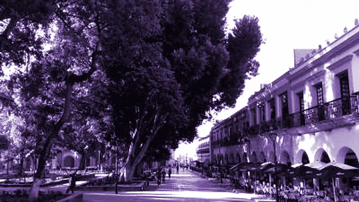 Oaxaca, Mexico — panoramic view of the Main Square