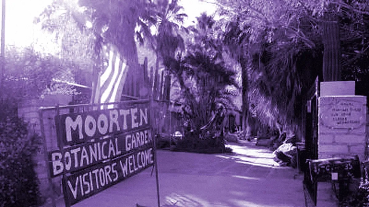 Palm Springs, United States — panoramic view of Moorten Botanical Garden and Cactarium