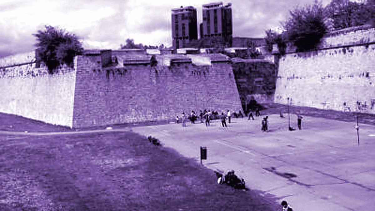 Pamplona, Spain — panoramic view of Citadel of Pamplona