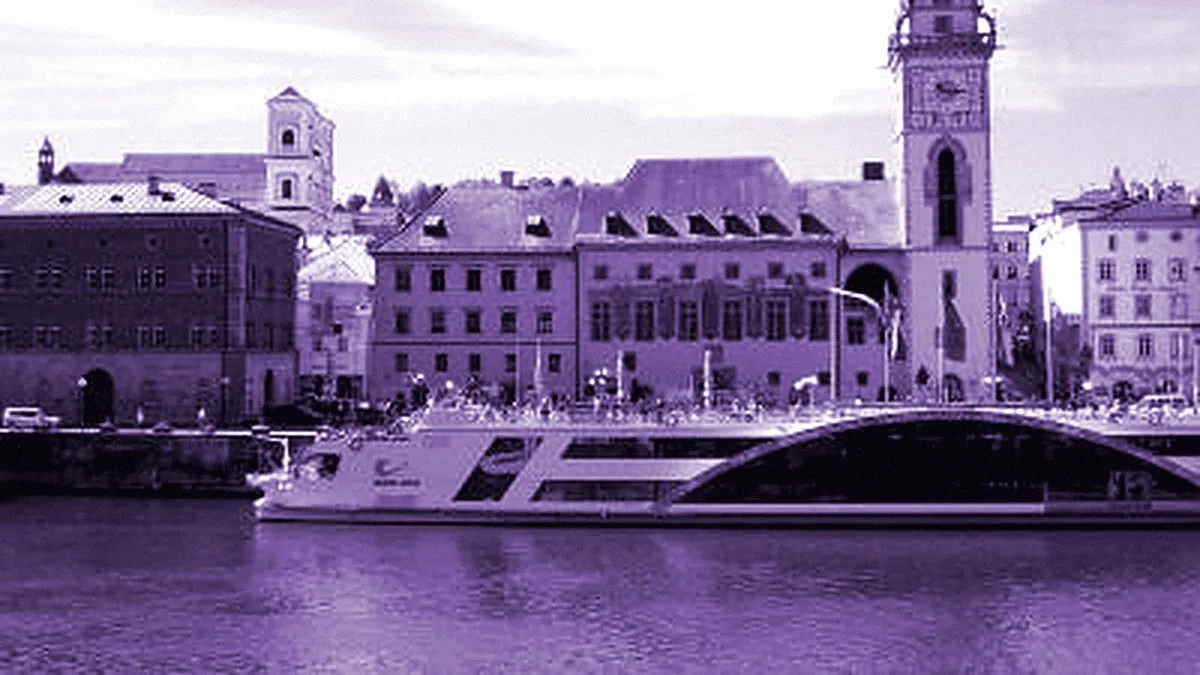 Passau, Germany — panoramic view of the Old Town Hall