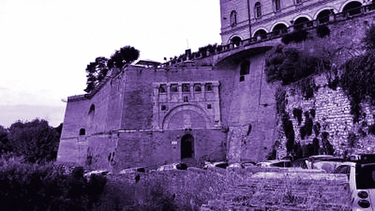 Perugia, Italy — panoramic view of Paolina Fortress
