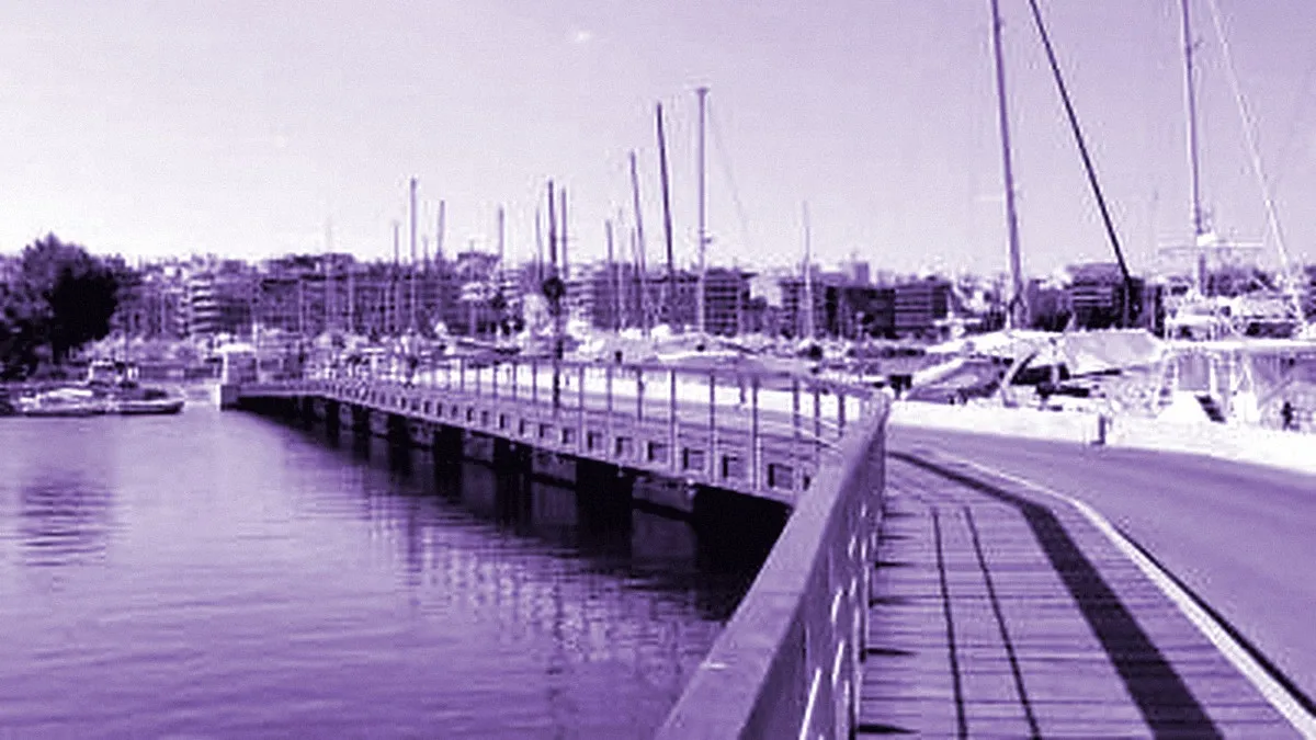 Piraeus, Greece — panoramic view of Zea Marina