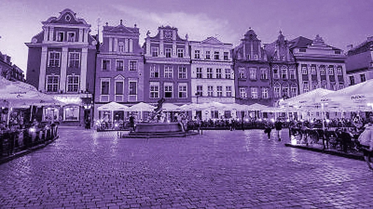 Poznań, Poland — panoramic view of the Old Market Square