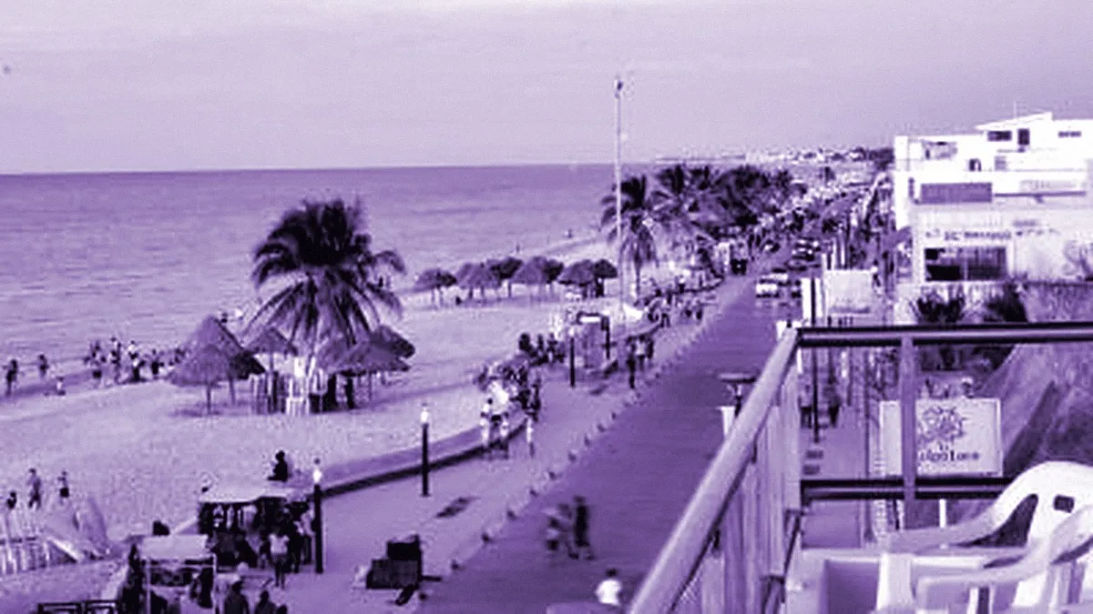 Progreso, Mexico — panoramic view of International Boardwalk
