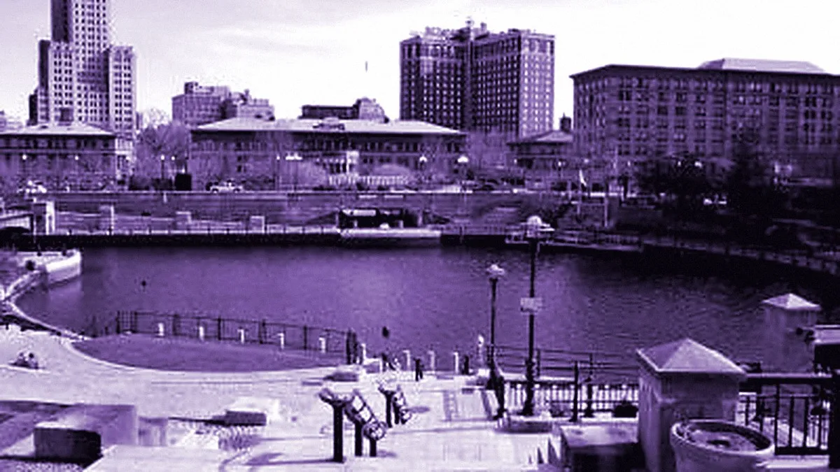 Providence, United States — panoramic view of Water Place Park