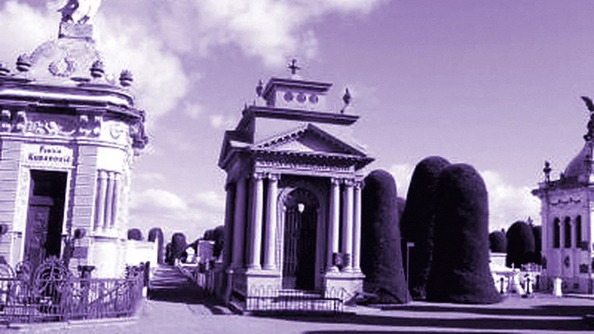 Punta Arenas, Chile — panoramic view of the Municipal Cemetery