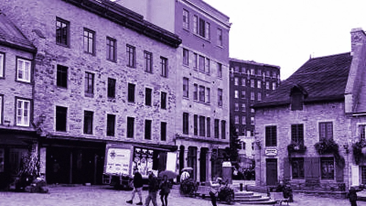 Quebec City, Canada — panoramic view of the Royal Square