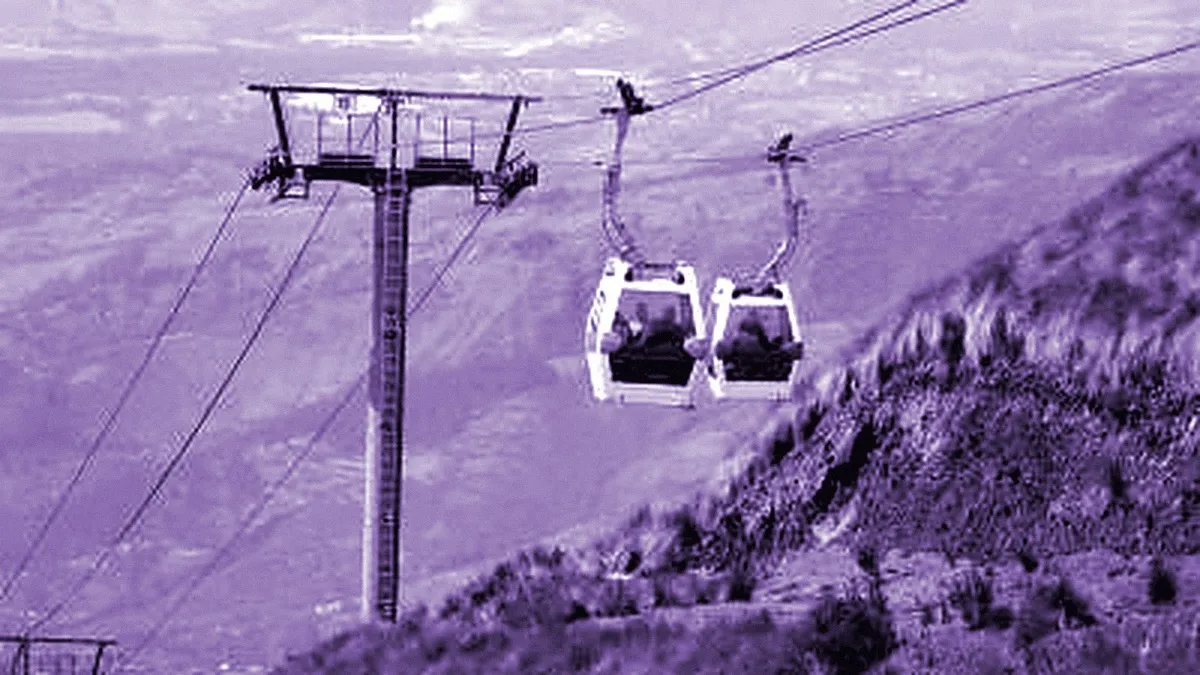 Quito, Ecuador — panoramic view of Quito Cableway