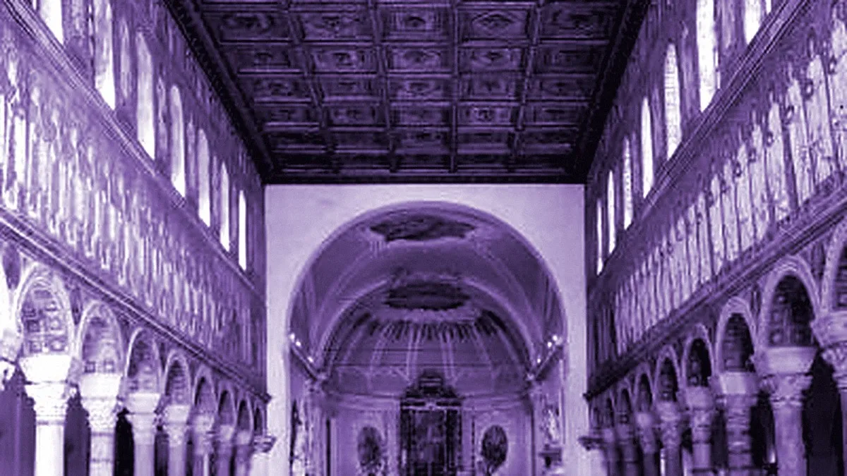 Ravenna, Italy — panoramic view of Basilica of Saint Apollinaris the New