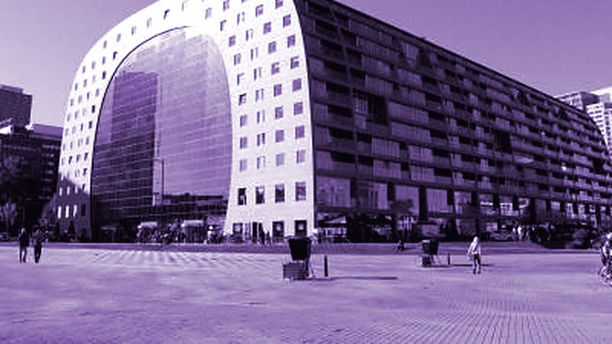 Rotterdam, Netherlands — panoramic view of the Market Hall