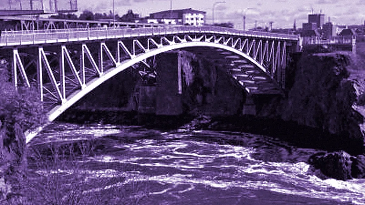 Saint John, Canada — panoramic view of Reversing Falls