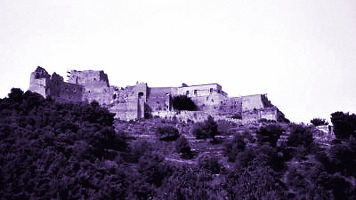 Salerno, Italy — panoramic view of Castle of Arechi
