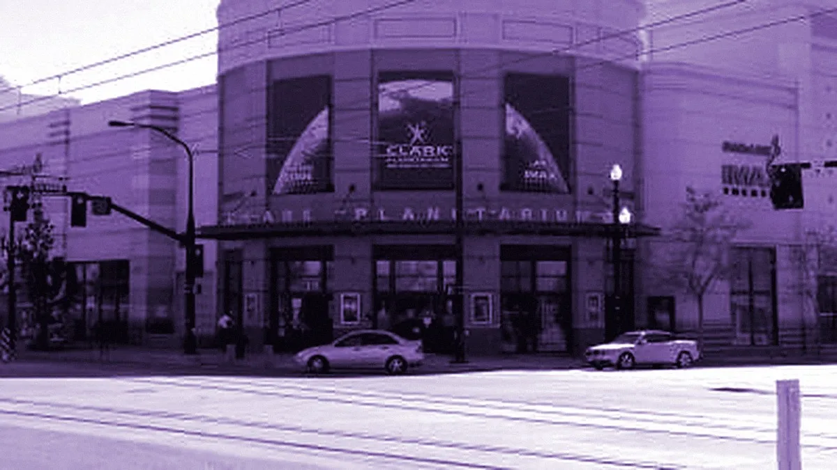 Salt Lake City, United States — panoramic view of Clark Planetarium
