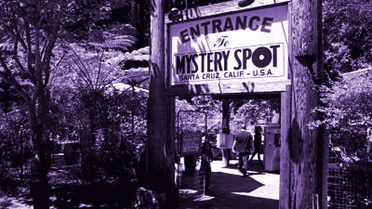 Santa Cruz, United States — panoramic view of Mystery Spot