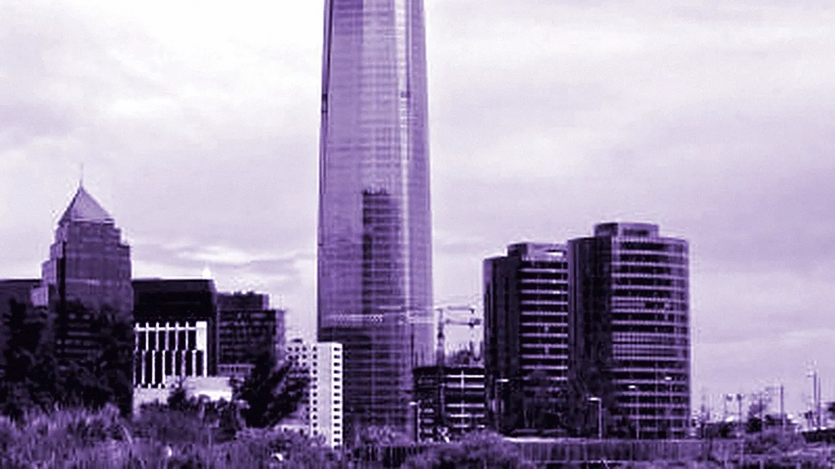 Santiago, Chile — panoramic view of Sky Costanera