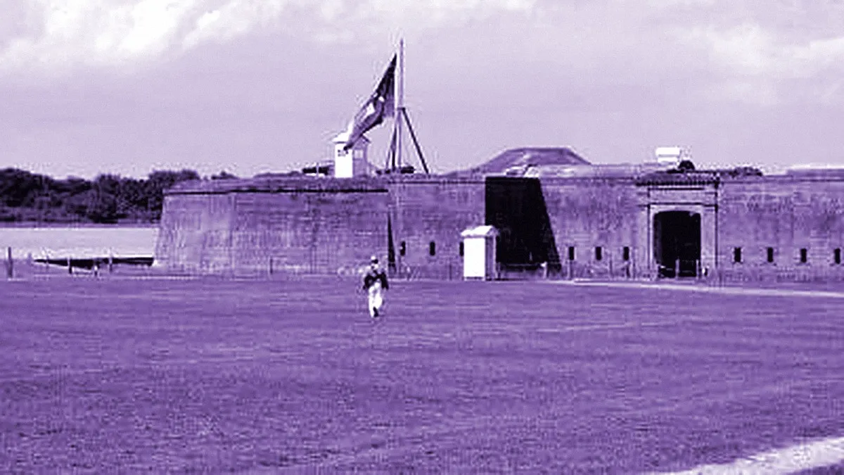 Savannah, United States — panoramic view of Old Fort Jackson