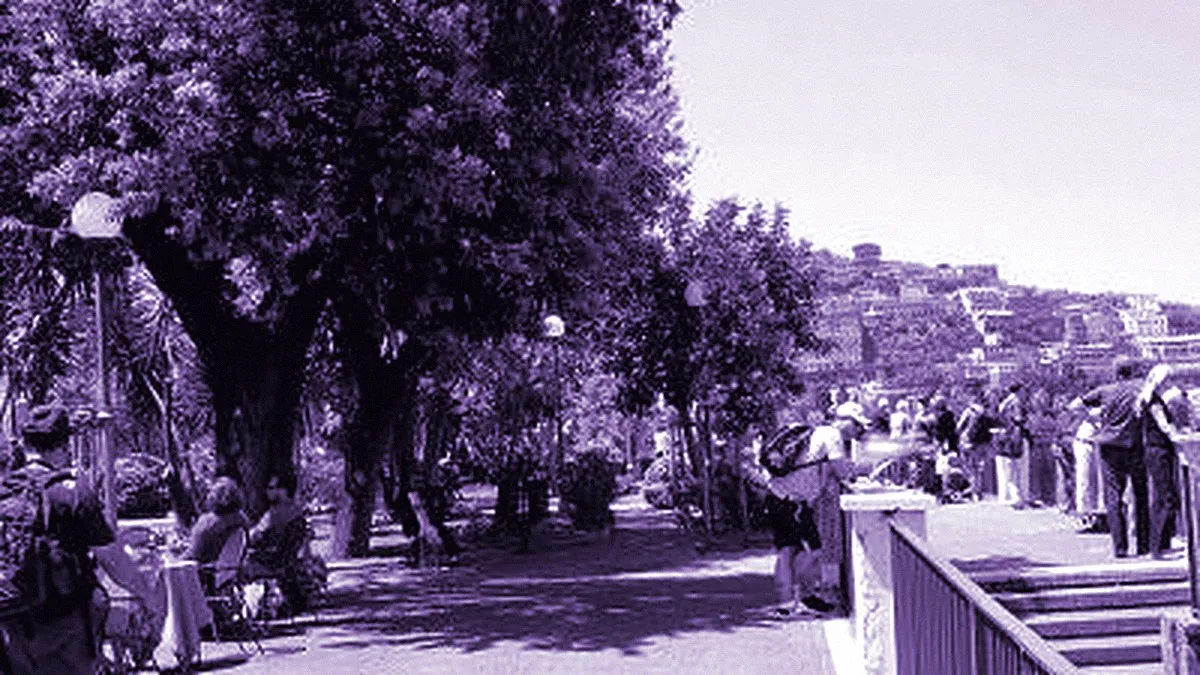Sorrento, Italy — panoramic view of Villa Comunale Park