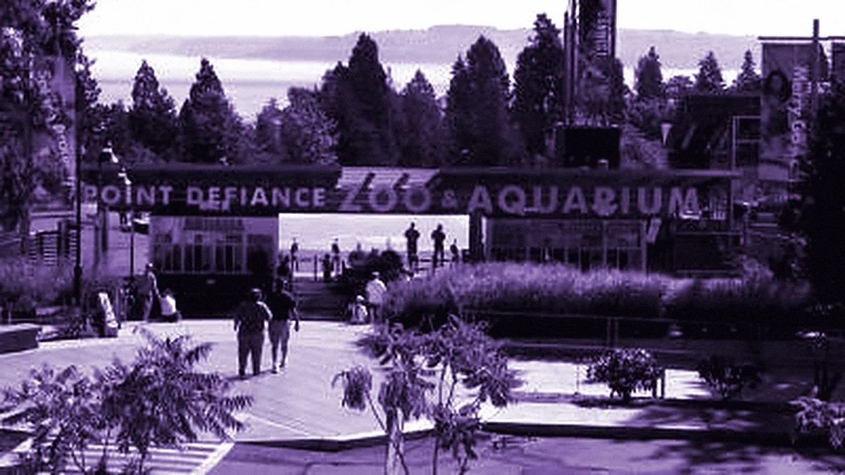 Tacoma, United States — panoramic view of Point Defiance Zoo and Aquarium