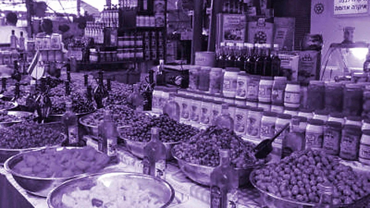 Tel Aviv, Israel — panoramic view of Carmel Market