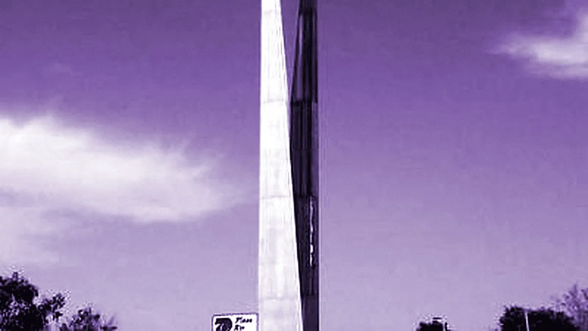 Tijuana, Mexico — panoramic view of A La Raza Monument