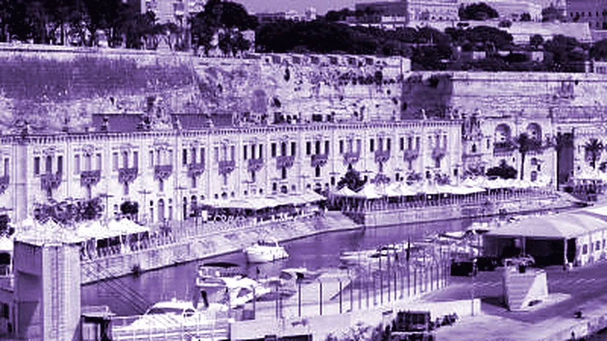 Valletta, Malta — panoramic view of Valletta Waterfront