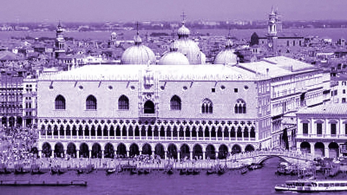 Venice, Italy — panoramic view of Doge's Palace