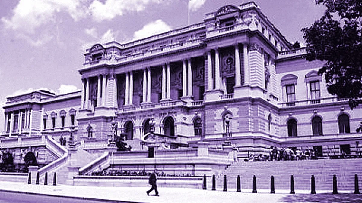 Washington Dc, United States — panoramic view of Library of Congress